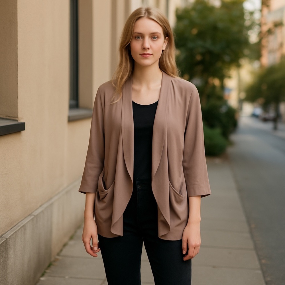 Kimchi Blue Mix Fabric Crepe Jacket from Urban Outfitters in Medium